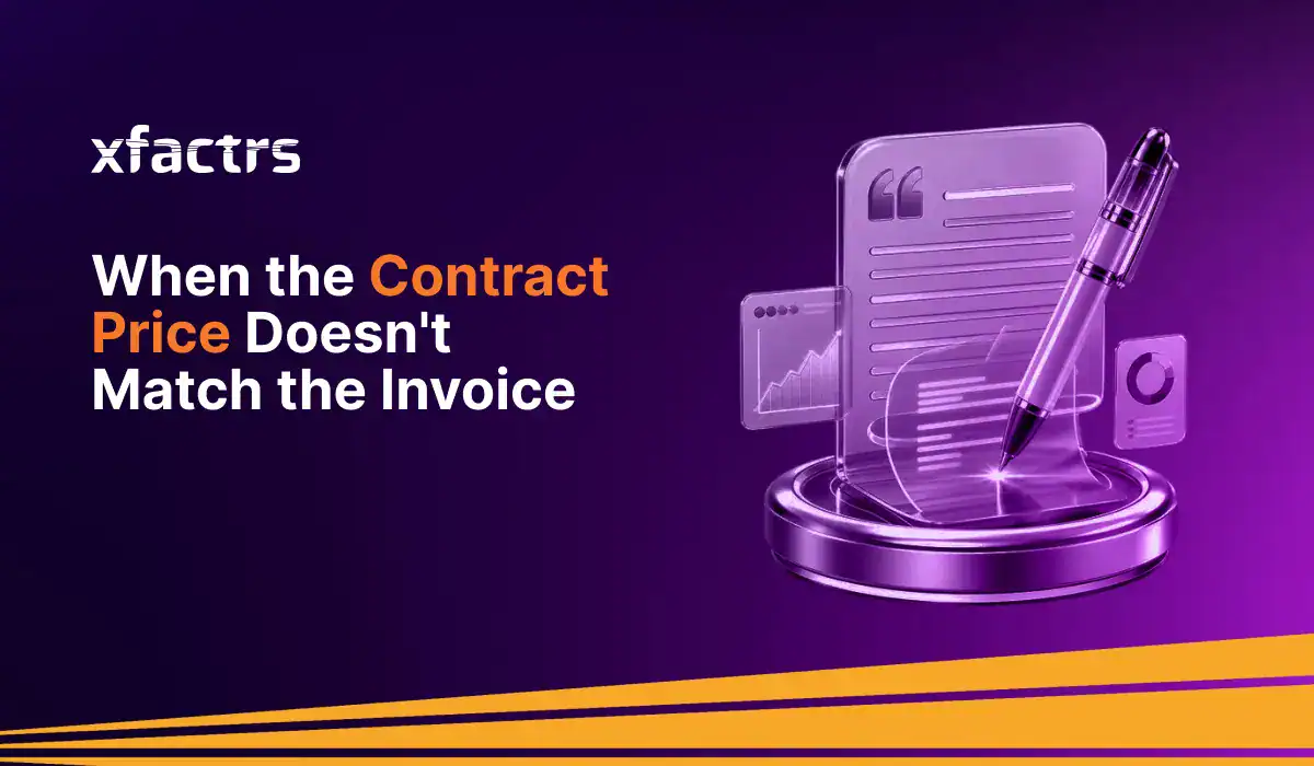 why contract price doesn't match invoice